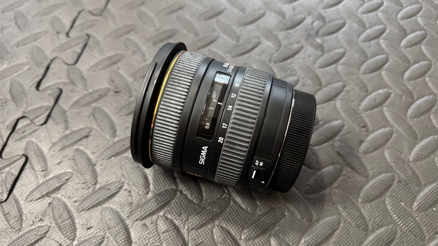 Lens | Sigma EX 10-20mm f/3.5 HSM EX DC Lens For EF Mount Canon Cameras | (Used Item)