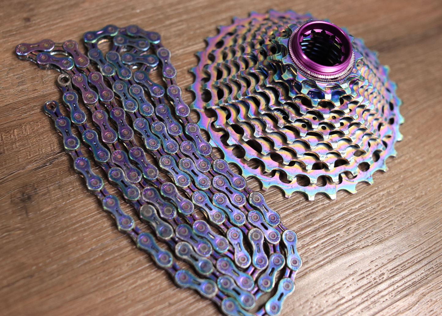 Groups | 11 Speed Waxed Chain + Cassette 11/32 ~Free Shipping (Used Item)