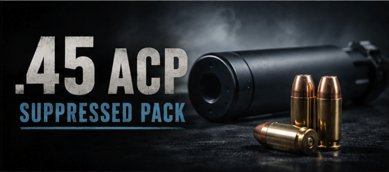 Ammo | 45ACP Suppressed Pack 50 Rd Count
