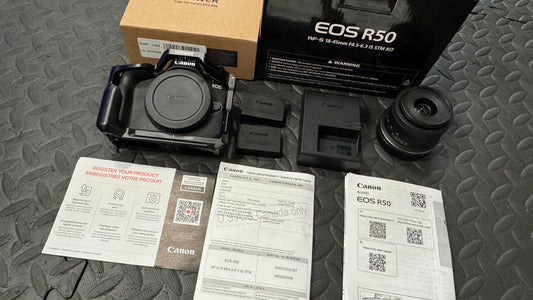 Canon R50 + Extras | (Used Item)