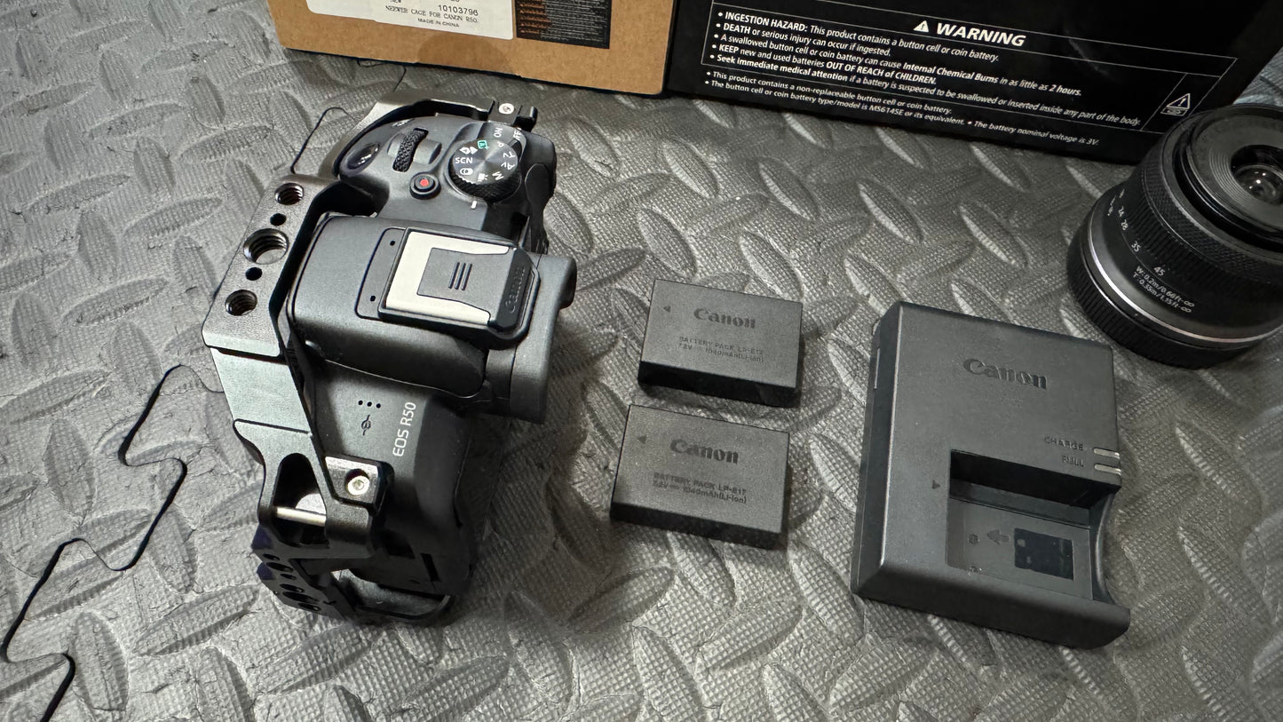 Canon R50 + Extras | (Used Item)