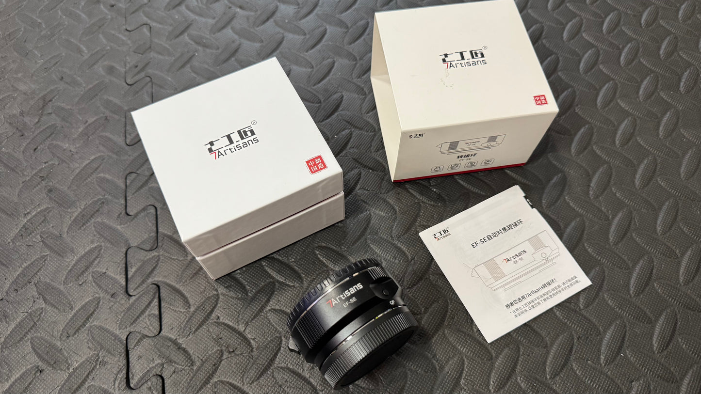 Lens | 7artisans EF-SE Lens adapter for Canon EF/EF-S Lens to Sony E | (Open Box Item)