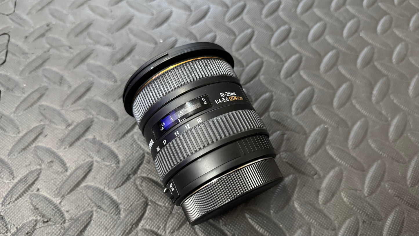 Lens | Sigma EX 10-20mm f/3.5 HSM EX DC Lens For EF Mount Canon Cameras | (Used Item)