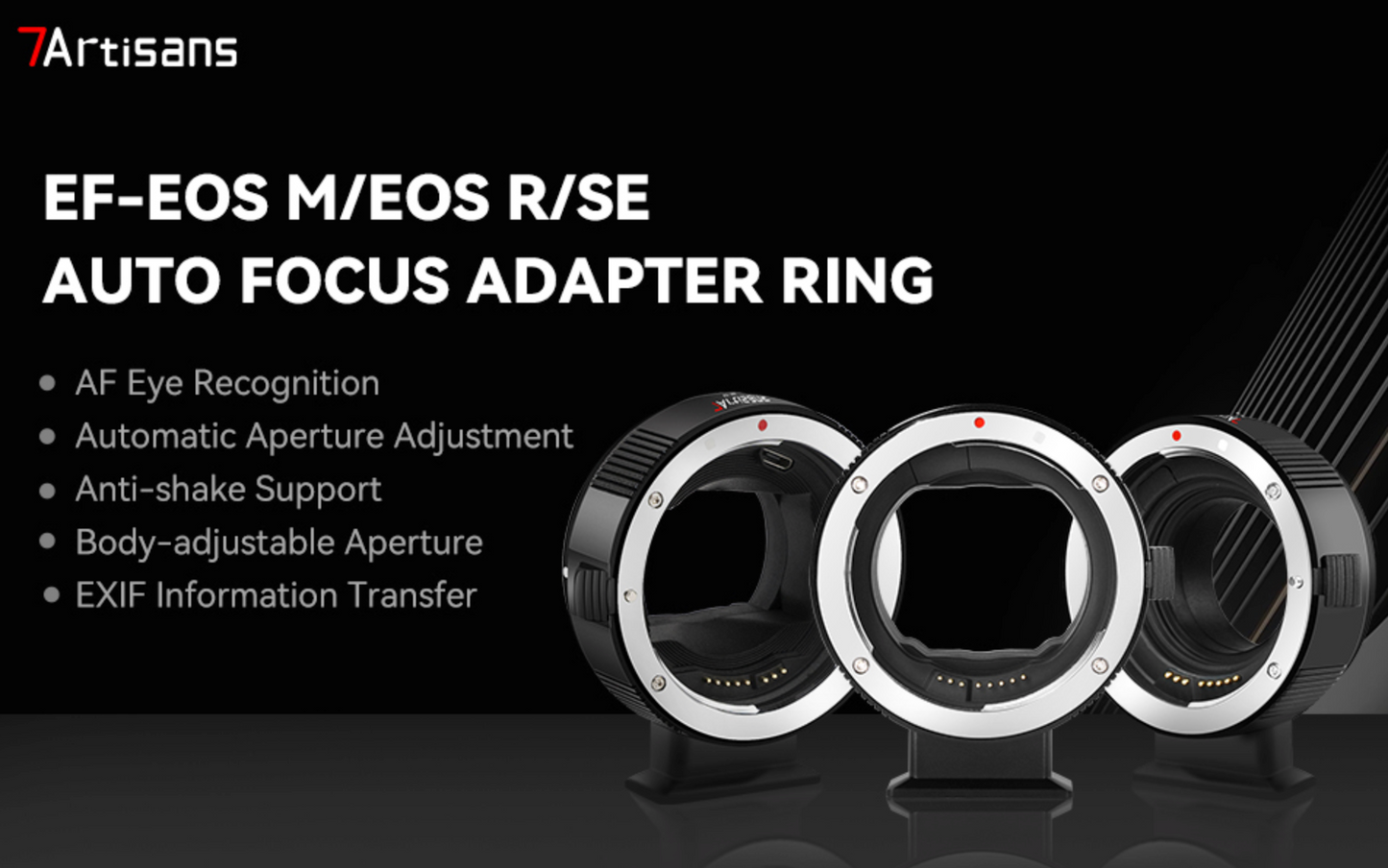 Lens | 7artisans EF-SE Lens adapter for Canon EF/EF-S Lens to Sony E | (Open Box Item)